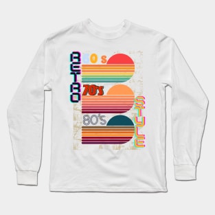 60's 70's 80's Retro style Long Sleeve T-Shirt